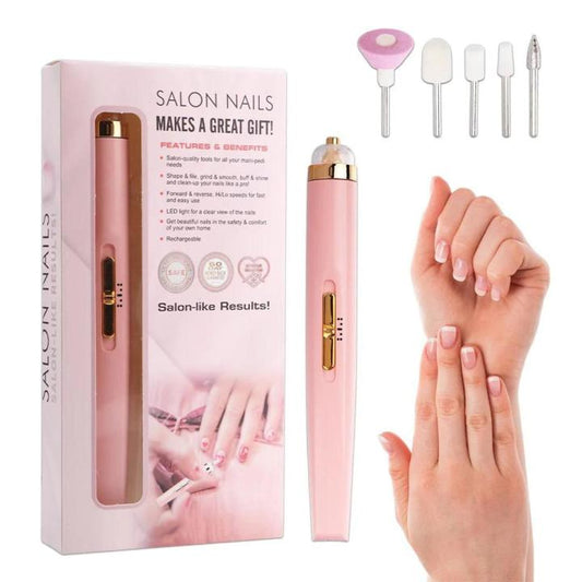 5 in 1 Electric Nail Drill Kit, Rechargeable Cordless Manicure Kit