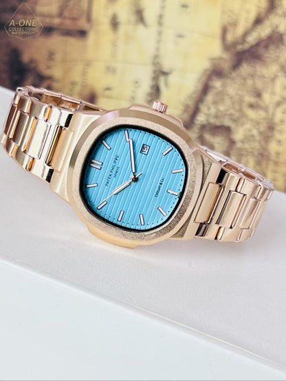 Aa1 Patek Philippe Copper Analog Date Working Watch
